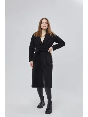 пальто демисезонное черное для женщин весна HAZAL FASHION 145881394 купить  за 3 648 ₽ в интернет-магазине Wildberries