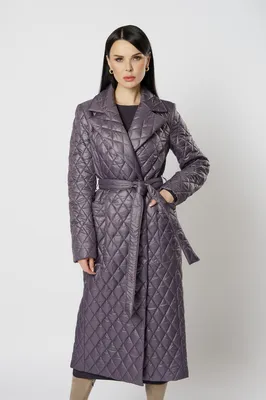 Утепленное пальто из плащевой ткани, серый цвет, арт. 169730049-175 купить  в интернет-магазине CHARUEL
