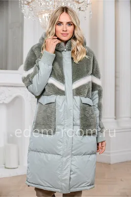 Элегантное зимнее комбинированное пальто с меховым воротником  (ID#1936081388), цена: 3410 ₴, купить на Prom.ua