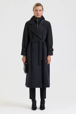 Пальто-тренч комбинированное с натуральной кожей МС-151 - Меховой магазин  одежды SEVERINA - Эксклюзивные меховые изделия! Цены от … | Пальто, Тренч,  Магазины одежды