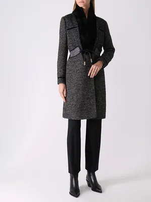 Alberto bini зимнее пальто комбинированное пальто серое пальто...: цена  5200 грн - купить Верхняя одежда женская на ИЗИ | Киев