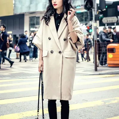 2015 новый зимний европейский и американский мода пальто свободный силуэт  шерстяное пальто порно цветные кимоно половина рукава пальто M-95-40-025 |  AliExpress