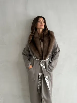 Пальто с соболем от Braschi, Италия купить в интернет-магазине  Pret-a-Porter Furs