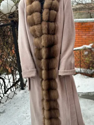 GREECEFURS - Норковое пальто формата oversize с соболем