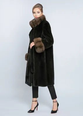 Цена на Шубу-пальто шерстяную на пуговицах в Москве | Артикул: N-2199-105-BG