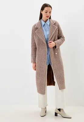 Женское повседневное свободное однобортное длинное пальто в клетку с  длинными рукавами и пуговицами – лучшие товары в онлайн-магазине Джум Гик