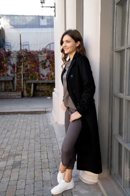 Женское длинное пальто, оверсайз купить по цене 2499 ₽ в интернет-магазине  KazanExpress