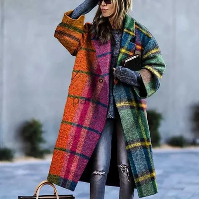 Купить Утолщенное пуховое пальто, женское зимнее свободное хлопковое пальто  нового стиля, длинное хлопковое пальто выше колена | Joom