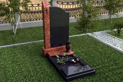 Элитный памятник на могиле с крестом красного гранита 1300*2000  (ID#944597390), цена: 65100 ₴, купить на Prom.ua