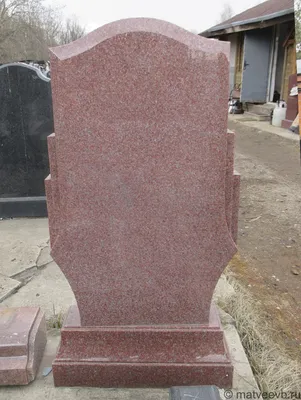 Памятник одинарный с красного гранита на могилу купить цена заказать