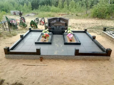 Памятник на двоих на могилу П2М-2 заказать в Жезкагане по ценам от  производителя
