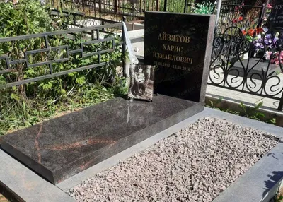 Горизонтальные памятники ☦ Купить горизонтальный памятник из гранита  недорого в Москве