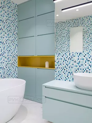 ПВХ панели с фризом для ванной комнаты — виды и особенности (фото и видео)
