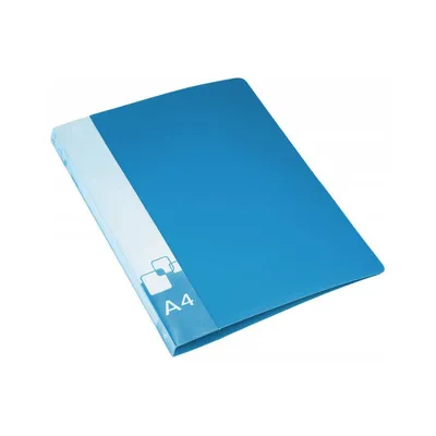Папка на 4-х кольцах Bantex картонная/пластиковая 60 мм синяя арт. 17275 -  купить в Москве оптом и в розницу в интернет-магазине Deloks