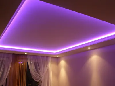 светлая прихожая, потолок из гипсокартона с подсветкой. Монтаж гипсокартона.  - YouTube