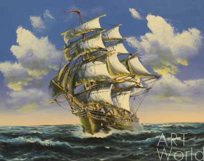 Картинка корабль. Море, паруса, корабль | Picture ship. Sea, sail, ship -  YouTube