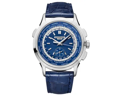 Часы World Time PATEK PHILIPPE Complications 5930 G-001, 39,5 мм, белое  золото, мировое время | Mercury