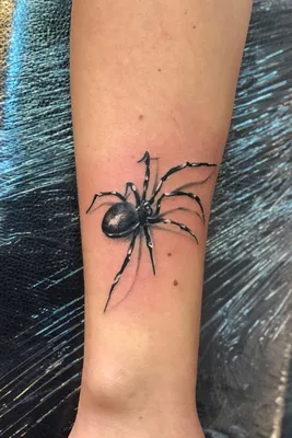 Паук татуировка. Тату паук на руке для девушки. Больше крутых тату и  эскизов на нашем сайте!!! | Тату паука, Татуировки, Тату