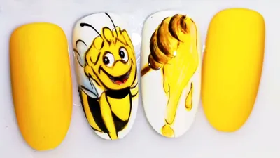 Каталог :: Дизайн ногтей :: Стикеры для ногтей :: 3D cтикеры самоклеящиеся  для ногтей Пчелы TO-2094