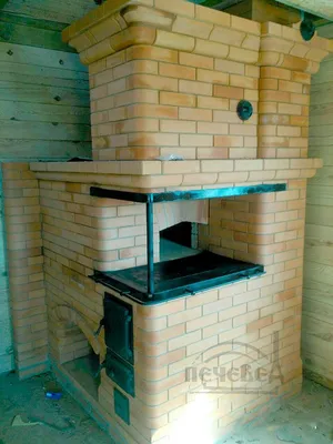 Русская печь с духовкой, камином и лежанкой и встроенным котлом для  отопления дома | Пикабу