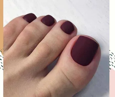 Матовый педикюр: 57 модных вариантов идей на фото | Toe nail color, Fall  toe nails, Gel toe nails
