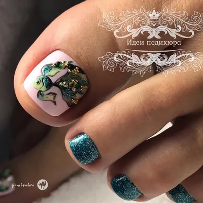 КАЧЕСТВЕННЫЙ▫КРАСИВЫЙ ПЕДИКЮР on Instagram: “Море зовет,волна поет,а мы  такие загораем😁...🐋🏖…” | Toe nail designs, Pedicure nail designs, Nail  designs toenails