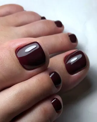 2019 Современный темный педикюр разных оттенков 73 фото | Uñas de gel para  pies, Manicura de uñas, Manicura