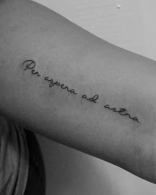 Per aspera ad astra | Tattoo lettering, Tattoos, Tattoo quotes