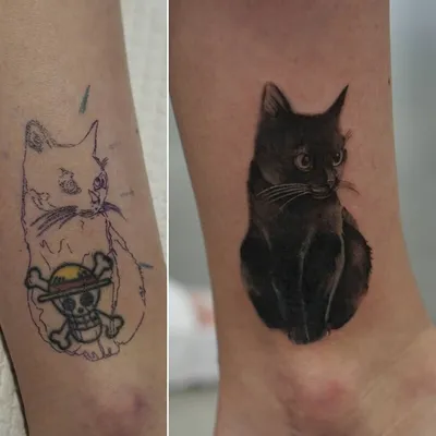 Исправление неудачной татуировки - VeAn Tattoo