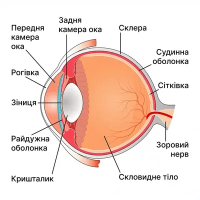 Строение глаза человека