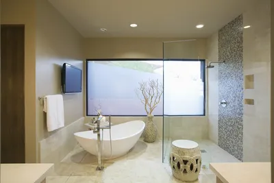 Купить стеклянную перегородку для ванной комнаты: изготовление и установка  Desalum