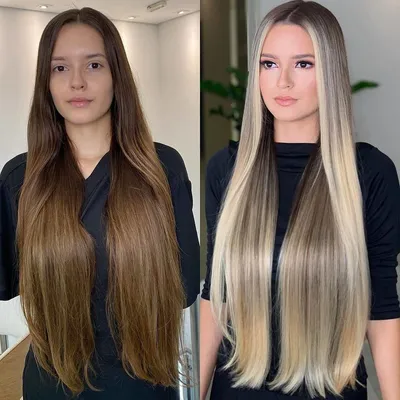 Прекрасное преображение - из темного в светлый. | Hair photo, Before and  after haircut, Hair transformation