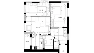 Перепланировка 3-х комнатной квартиры серии И-155н