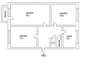 Планировка 3х комнатной квартиры в хрущевке | Варианты перепланировки  хрущевки