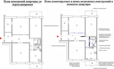 Перепланировка 3-х комнатной квартиры серии И-155н