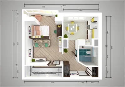 Перепланировка двухкомнатной хрущевки - дизайн планировки 2 х комнатной  хрущевки в Москве - PEREPLAN
