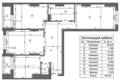 Примеры перепланировки квартир в Минске - проектное бюро Тектоника