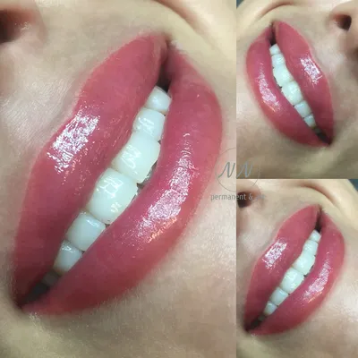 Перманентный макияж губ акварельная техника фото фото