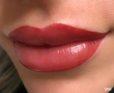 Перманентный макияж губ, акварельная техника, сделать в Москве - Pigmentlab