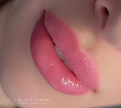ᐅ Акварельные губы, акварельный татуаж губ Киев Украина