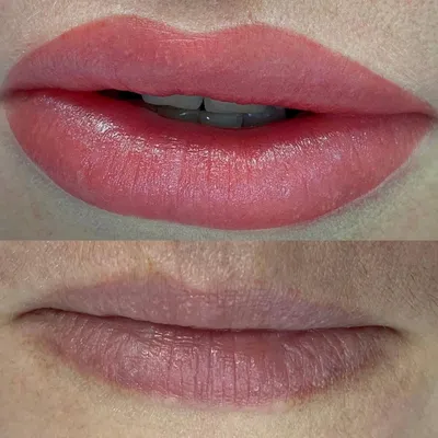 Татуаж губ фото до и после, примеры работ перманентного макияжа в студии  Натальи Еселевич в Москве, Новосибирске