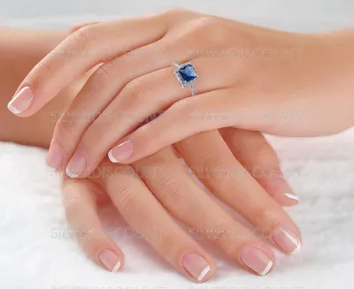 Кольцо-перстень с квадратным сапфиром купить на SilverDiscount.ru