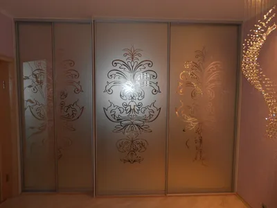 Рисунки на зеркале - Пескоструйный рисунок на зеркале на заказ в Москве