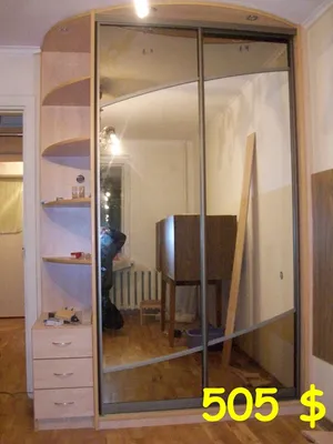 Встроенный шкаф купе в гостиную / стекло Lacobel с бронзовым зеркалом:  продажа, цена в Запорожье. Шкафы купе от \"KOMANDOR\" - 745340387