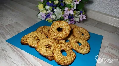 Песочные кольца с орехами — печенье из детства - пошаговый рецепт с фото на  Готовим дома