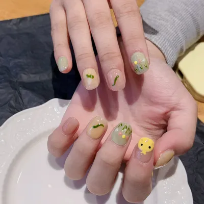 Новогодний маникюр. Петух. Гель лак с эфектом хамелеон /New Year nail  design. Cock - YouTube