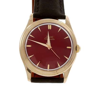 Piaget Automatic 18k Pink Gold Wrist Watch Custom Red Dial | eBay