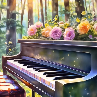 Скачать обои цветок, макро, ноты, роза, клавиши, пианино, красная, крупным  планом, раздел настроения в разрешении 4288x2848