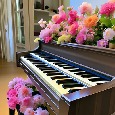 пианино, старое пианино, рояль с цветами, пианино фортепиано, пианино в  цветах, Флористика на свадьбу Москва