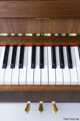 пианино Petrof P118 Специальный белый глянец + хром - docom.com.ua